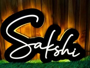 Customized LED Name Sign Board For Wall Decor