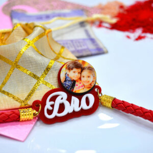 Personalized Photo Incredible Rakhi For Bro