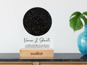 Personalized Star Map Constellation Frame Gift For Couple
