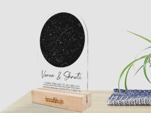 Personalized Star Map Constellation Frame Gift For Couple