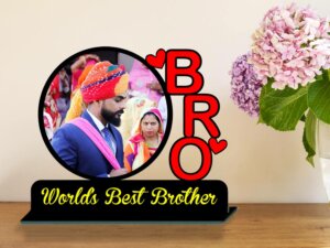 Personalized Worlds Best Bro Table Top Photo Frame