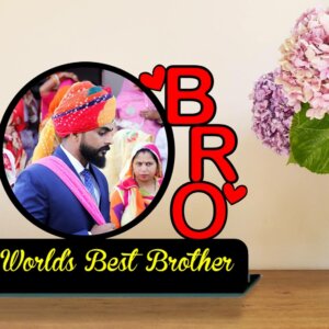 Personalized Worlds Best Bro Table Top Photo Frame