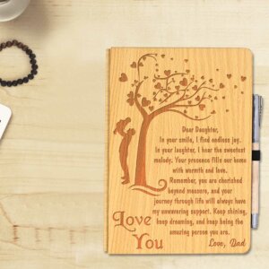 Personalized Wooden Pen & Diary for Daughter