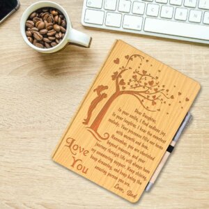 Personalized Wooden Pen & Diary for Daughter