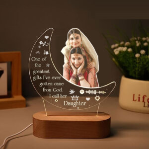 Heartfelt Gifts for Daughter : Personalized Moon Lamp