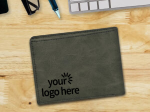 Custom Green Men’s Photo Wallet With Company Logo