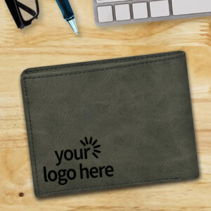 Custom Green Men’s Photo Wallet With Company Logo