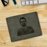 Custom Green Men's Photo Wallet With Company Logo