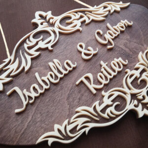 Personalized Wooden Handmade Modern Name Plate For Flat