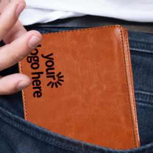 Tan Men’s Wallet Custom Gift for Your Colleague