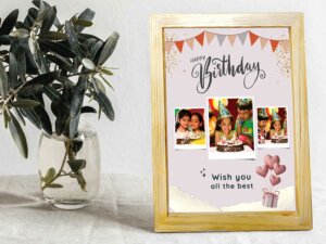 Personalized Happy Birthday Collage Photo Frame