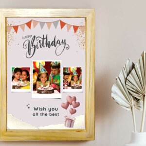 Personalized Happy Birthday Collage Photo Frame