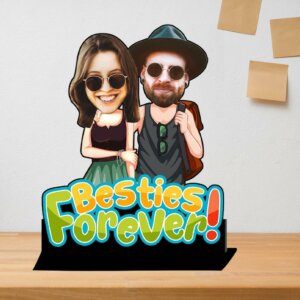 Personalized Besties Forever Caricature Gift