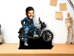Personalized 3D Bike Caricature Gift for Bike Lovers