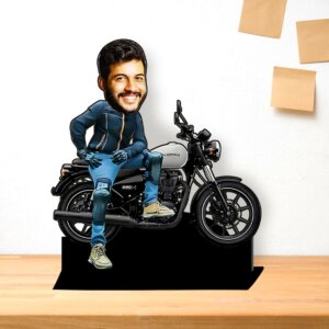 Personalized Bike Caricature Gift for Bike Lovers