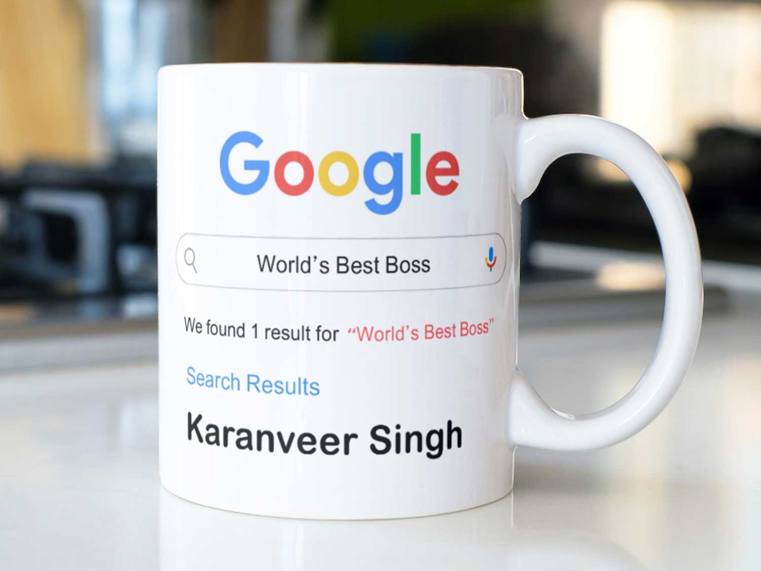 Personalized Photo Coffee Mug For Worlds Best Boss - Incredible Gifts