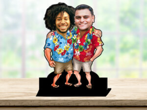 Personalized 3D Best Friends Caricature Gift
