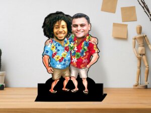 Personalized 3D Best Friends Caricature Gift