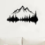 Mountain and Forest 3D Wooden Wall Art Decor for Home Decoration