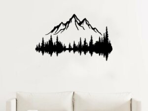 Mountain and Forest 3D Wooden Wall Art Decor for Home Decoration