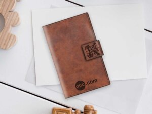 Customized Brown Passport Holder for Corporate Gifting (Set ...