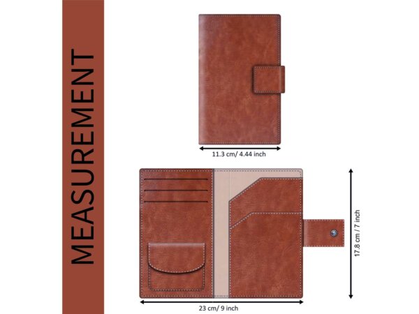 brown passport holder for employee