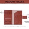 corporate passport holder brown