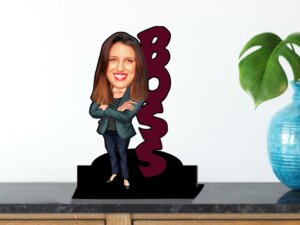 Personalized 3D Caricature Gift for Lady Boss