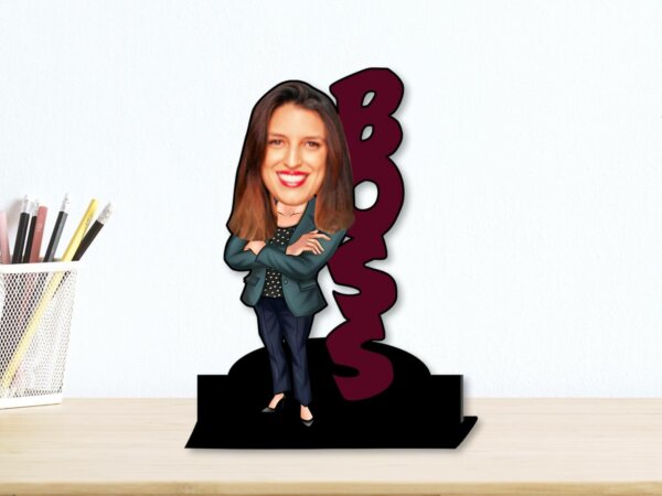 caricature gift for lady boss