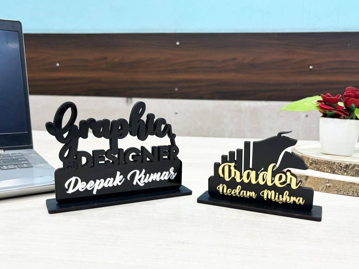Unique desk name plates discount