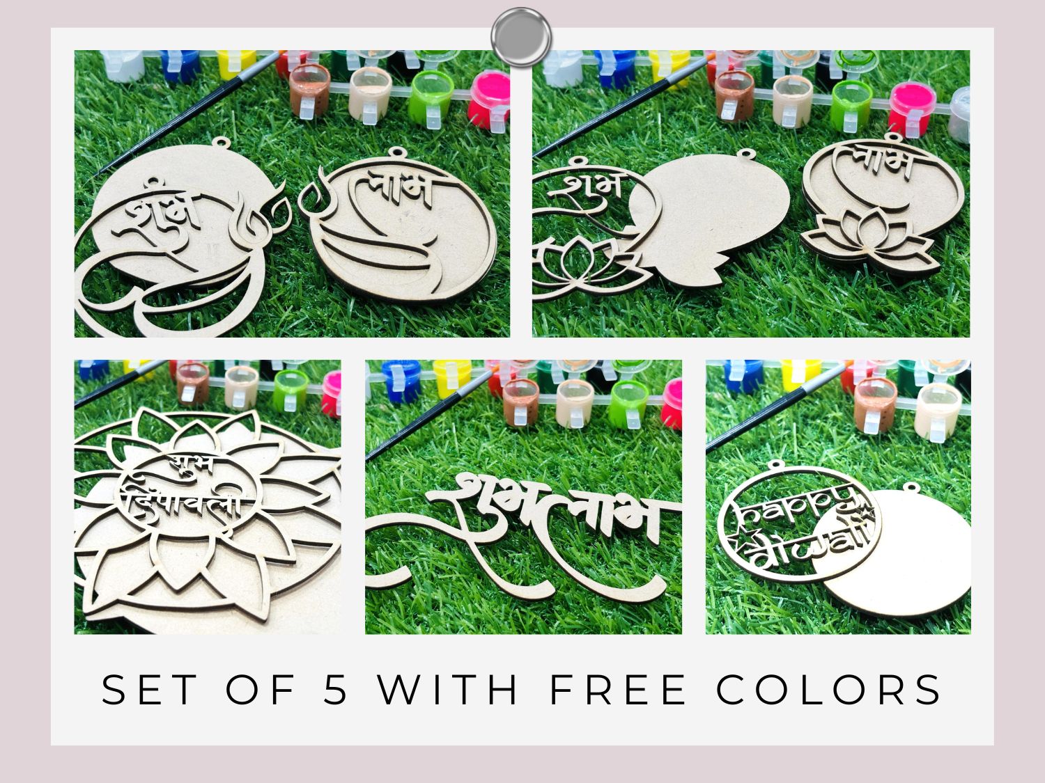 Set of 5 with free colors