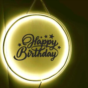 Happy Birthday LED Neon Light Wall Decor