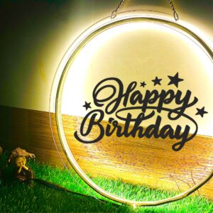 Happy Birthday LED Neon Light Wall Decor