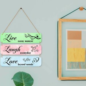 Live Laugh Love Wooden Wall Hanging For Home Decor