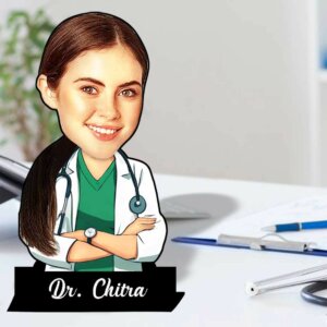 Customized Doctor Caricature Gift For Female Doctor