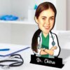 caricature for female doctor