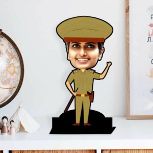 Personalized Caricature For Female Police Officer