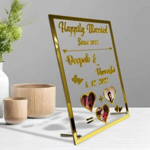 Personalized Wedding Photo Frame For Married Couple