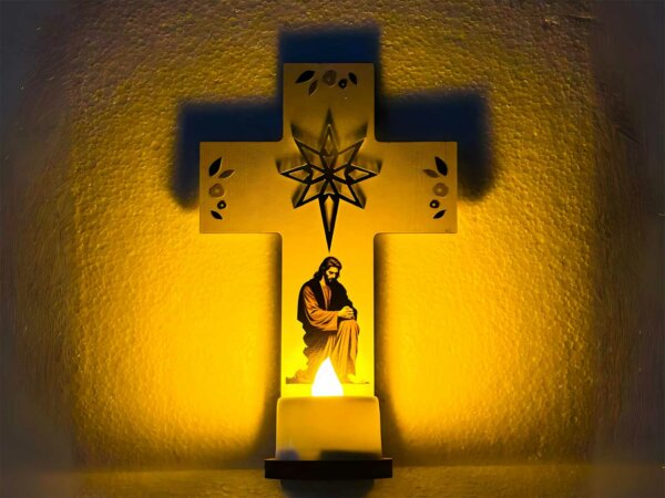 Jesus Cross with LED