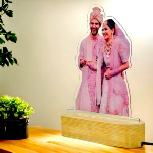 Personalized Elegance LED Photo Frame With Light Stand