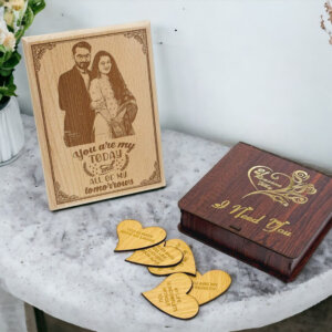 Photo Frame & 21 Reasons Why I Need You Gift Box Combo For Couple