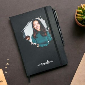 Customized Printed Photo Diary and Pen for Her