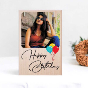 Personalized Color Wooden Photo Frame for Birthday