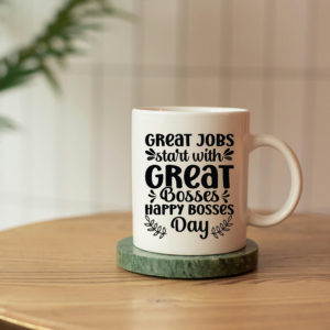 Premium Ceramic Printed Coffee Mugs For Boss