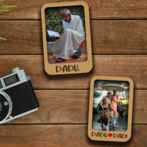 Personalized Dadu Dadi Photo Fridge Magnets Set Of 2