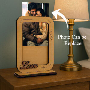 Personalized Wooden Photo Frame – Capture & Cher...