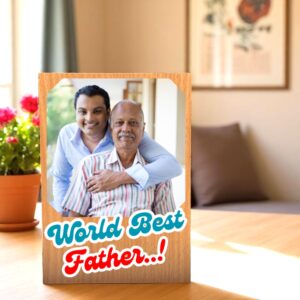 Personalized MDF Wooden Photo Frame Gift For Father