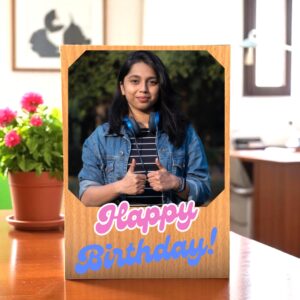 Personalized MDF Wooden Color Photo Birthday Frame For ...