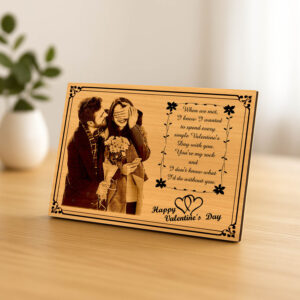 Romantic Gift with Engraved Photo & Message f...
