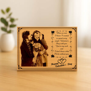 Romantic Gift with Engraved Photo & Message f...
